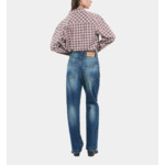 Jean Clouté Droit Bleu Femme