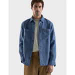 Surchemise Cameron en lin bleu