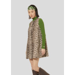 Robe Remma-Chocolat en Polyester