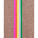 Pull Col Rond Bandes Manches Multicolore