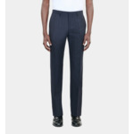 Pantalon De Costume À Rayures Bleu Marine Homme