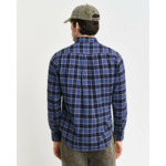 Chemise regular fit à chevrons et motif carreaux