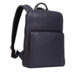 COME DE LANCEL - SAC A DOS EXTENSIBLE ZIPPE 14’ - Bleu Marine