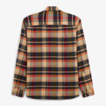 Chemise à carreaux orange