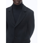 Manteau ajusté en drap de laine