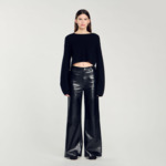 Pull court en cachemire et laine