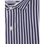 Chemise Ajustée rayée marine