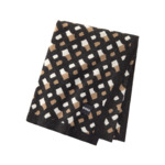 BOSS Home - Plaid en laine noir, Monogram