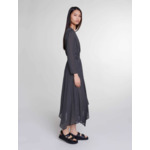 Robe mi-longue à pois