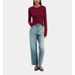 Pull En Mohair À Rayures Femme