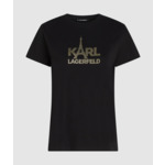STACK PARIS FOIL PRINT T-SHIRT