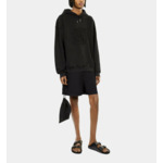 Sweatshirt À Capuche Noir Avec Broderie Logo Homme