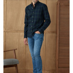 Chemise Mercer en flanelle carreaux Off Green