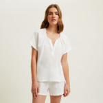 Laurence Tavernier - Pyjama Short en voile de coton, Panarea