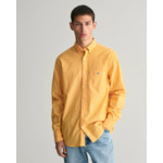 Chemise regular fit en coton et lin