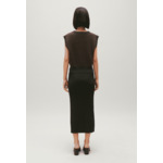 Pull sans manches maille rayée