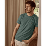 T-shirt vert foncé col rond