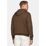 Pull Noisette À Capuche Avec Encolure En V En Laine Mérinos