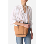 Cabas S Zippé En Toile En Laine Vierge Mélangée