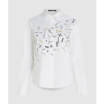 PARIS PRINT POPLIN BLOUSE