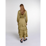 Robe longue à volants