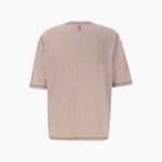 Ami Paris T-Shirt Logo Brodé Marron Délavé