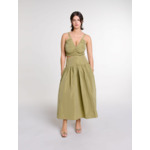 Robe en taffetas ajourée