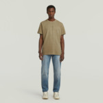 T-Shirt Overdyed Center Chest Loose