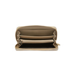 Portefeuille femme zip a-pisco/pisco foncé
