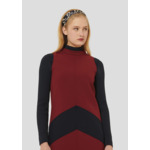 Robe Respect-Bordeaux en Polyester