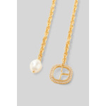 Collier double chaîne perle