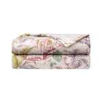 Yves Delorme - Couvre lit en batiste de coton multicouleurs, Fresque