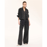 Chemise en jean noire