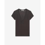 T-Shirt En Lin Col V Rodeo