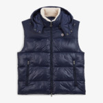 Doudoune Daman à capuche bleu marine