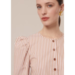 Chemise Cleo-Cognac en Coton