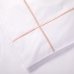 Yves Delorme - Housse de couette en percale de coton bleu, Athéna