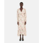 Robe Courte Imprimée En Soie Femme
