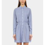 Robe Chemise Courte À Rayures Femme