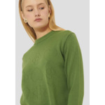 Pull Preppy-Cactus en Laine Merinos