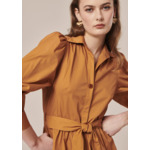 Robe Rivoltine-Cognac en Coton