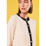 Gilet Gaëlle-Ecru en Laine