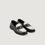 Mocassins bicolores à clous