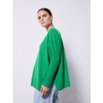 Pull poncho cachemire col V Faustine PRAIRIE