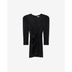 Robe Courte Drapée Col Rond Nowen