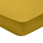 Drap housse Partition Satin de coton Coloris Curry