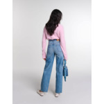 Jean droit détail tressé