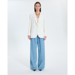 Veste de costume en crêpe écrue