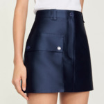 Jupe courte satinée