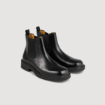 Bottines Chelsea en cuir glacé